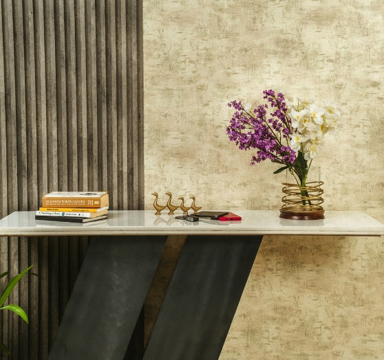 Zylon – A Modern Console Defined by Bold Angles and Architectural Elegance.