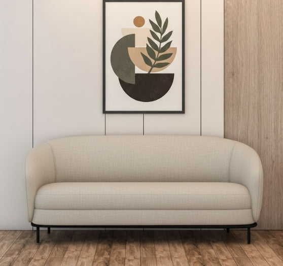 Cocoa Rest – A Stylish 3-Seater Sofa for Modern Living