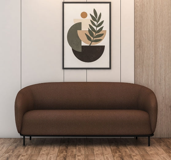 Cocoa Rest – A Stylish 3-Seater Sofa for Modern Living