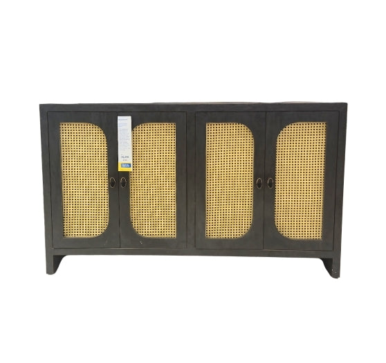 Rattan console - Naturally textured design with modern elegance.