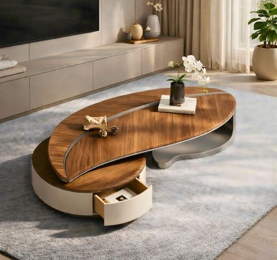 LeafLine - the leaf-shaped coffee table