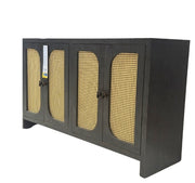 Rattan console - Naturally textured design with modern elegance.