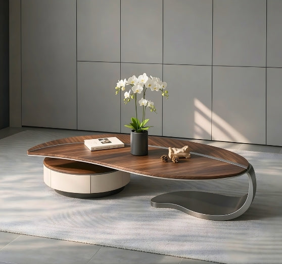 LeafLine - the leaf-shaped coffee table