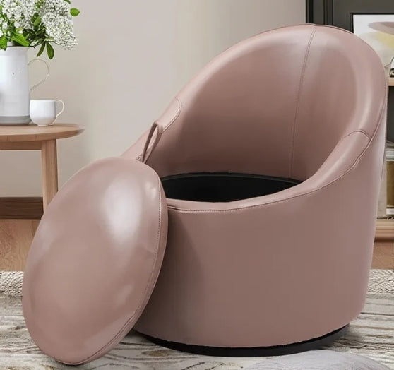 Orbix – A cozy round chair with smart storage.