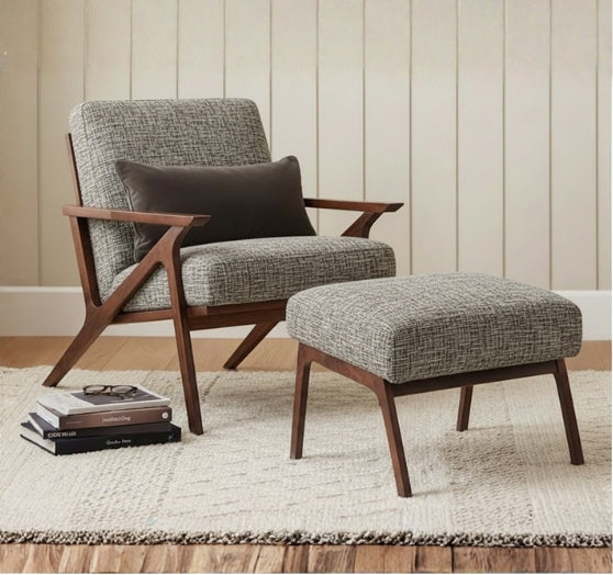 Orris – A Modern Accent Chair with a Matching Footrest, crafted for ultimate comfort and timeless style.