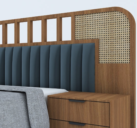 Rattan – A modern masterpiece that weaves natural elegance with luxurious comfort, transforming your bedroom into a serene and stylish retreat.