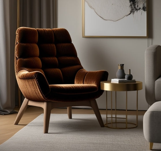 Zyra – A modern lounge chair designed for ultimate comfort and timeless elegance.