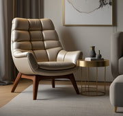 Zyra – A modern lounge chair designed for ultimate comfort and timeless elegance.