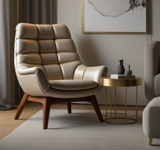 Zyra – A modern lounge chair designed for ultimate comfort and timeless elegance.