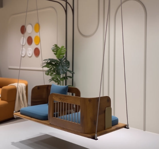 Floata – A modern swinging seating seat that brings effortless elegance and soothing comfort to your space.