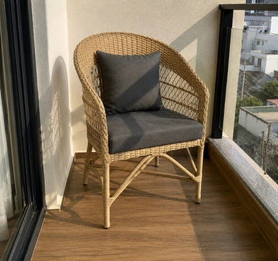 Wicker chairs- Natural weave, cloud-like comfort
