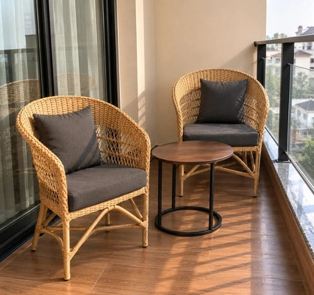 Wicker chairs- Natural weave, cloud-like comfort
