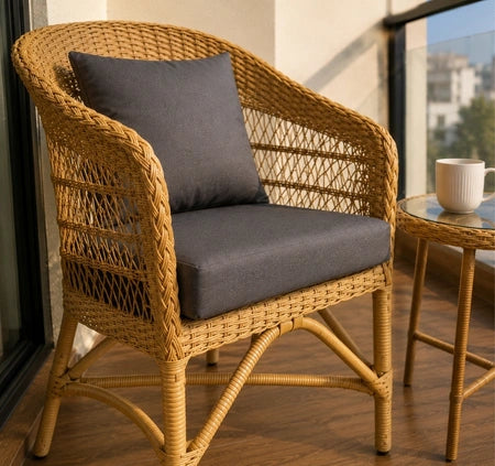 Wicker chairs- Natural weave, cloud-like comfort