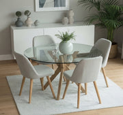 RoundBond - the round 4-seater glass table