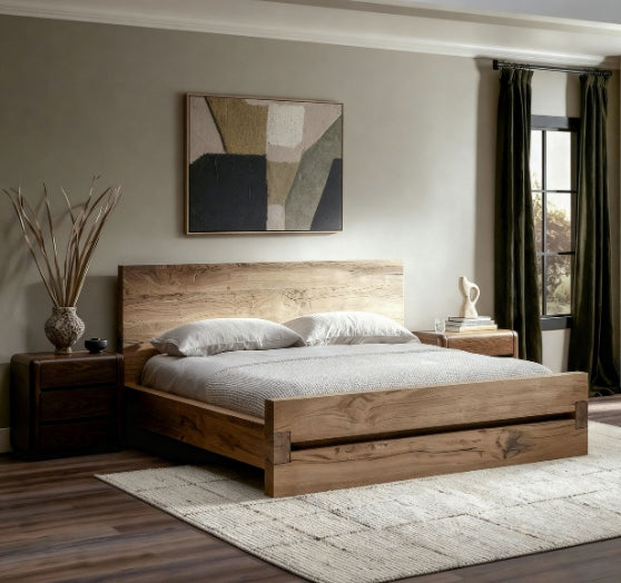 Calora - A double bed that blends sunlight-inspired warmth with modern elegance, creating a serene space for restful nights.