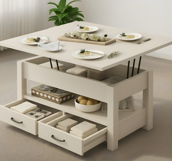 UniTable: The All-in-One Center, Dining Table & Storage Solution