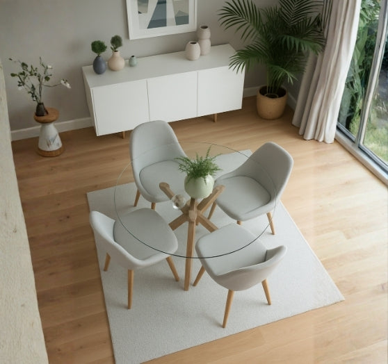 RoundBond - the round 4-seater glass table