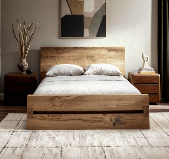 Calora - A double bed that blends sunlight-inspired warmth with modern elegance, creating a serene space for restful nights.