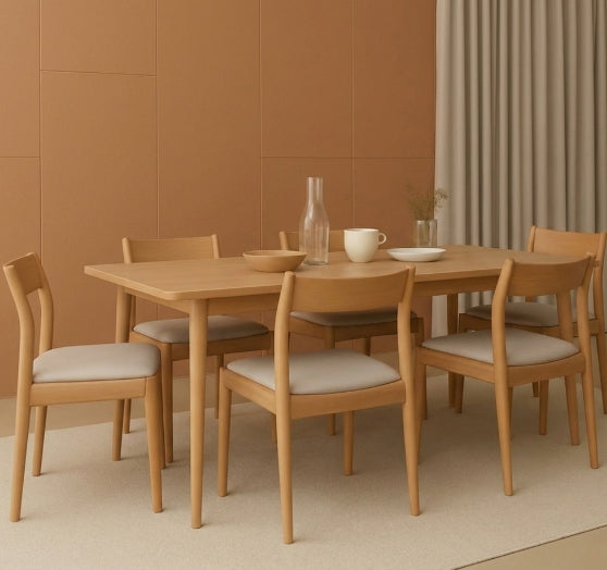 Reno – A modern 6-seater dining table designed for style, comfort, and everyday gatherings.