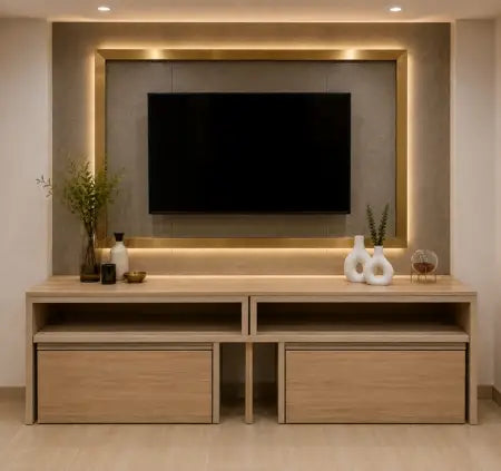 FoldNest - the convertible L-shaped dining table and storage cabinet