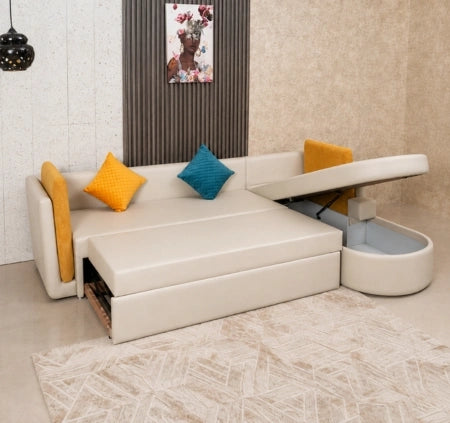 GrandL – An L-Shaped Multipurpose Sofa with Storage