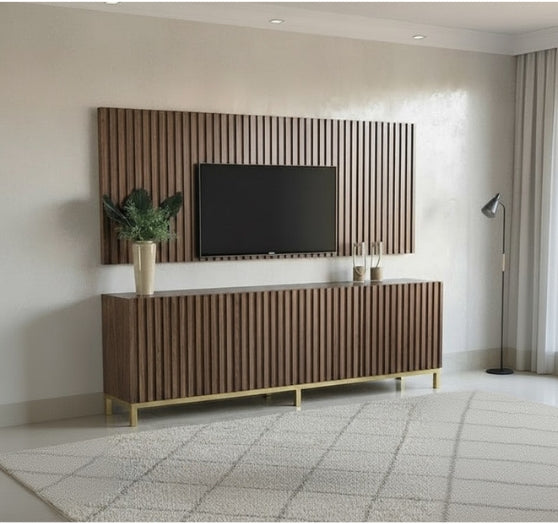 Ivara – A Fluted Console that Embodies Modern Grace and Architectural Charm.