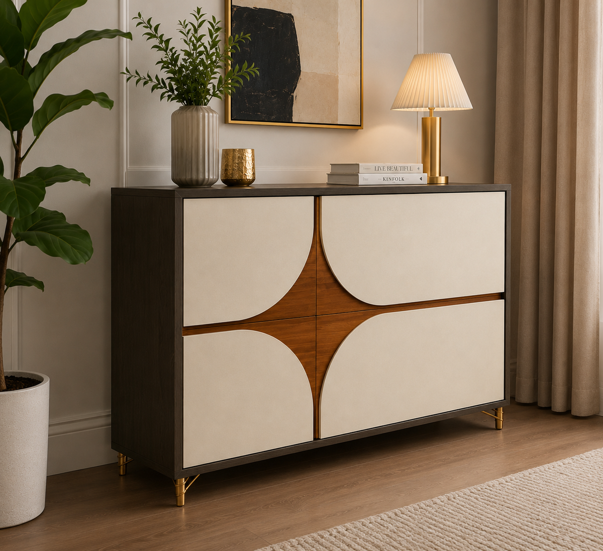 Solace Console - Stylish console for a modern living space.