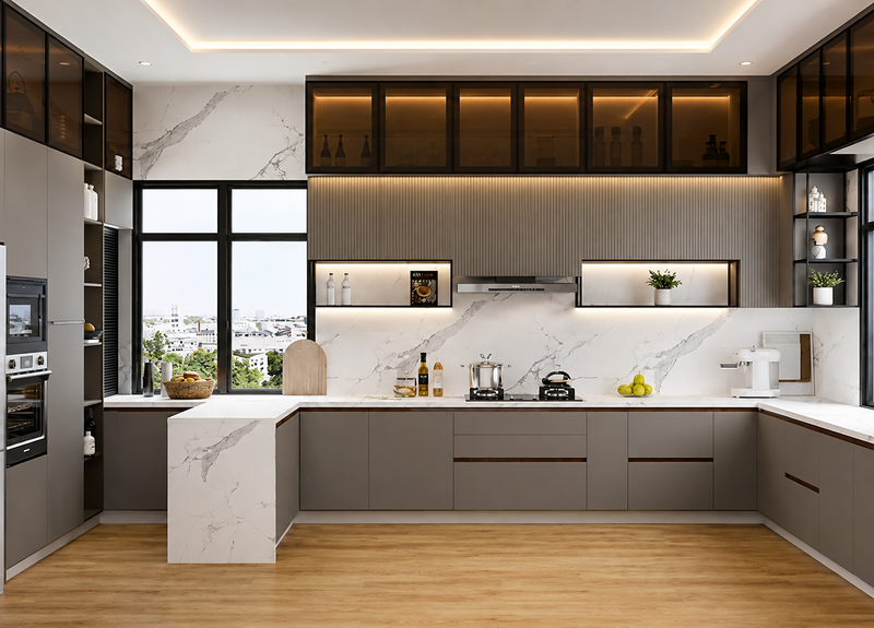 Create a kitchen that reflects your style with refined craftsmanship and modern elegance.Thoughtfully designed for seamless functionality, generous storage, and everyday comfort.Bringing together premium materials, timeless aesthetics, and exceptional quality.