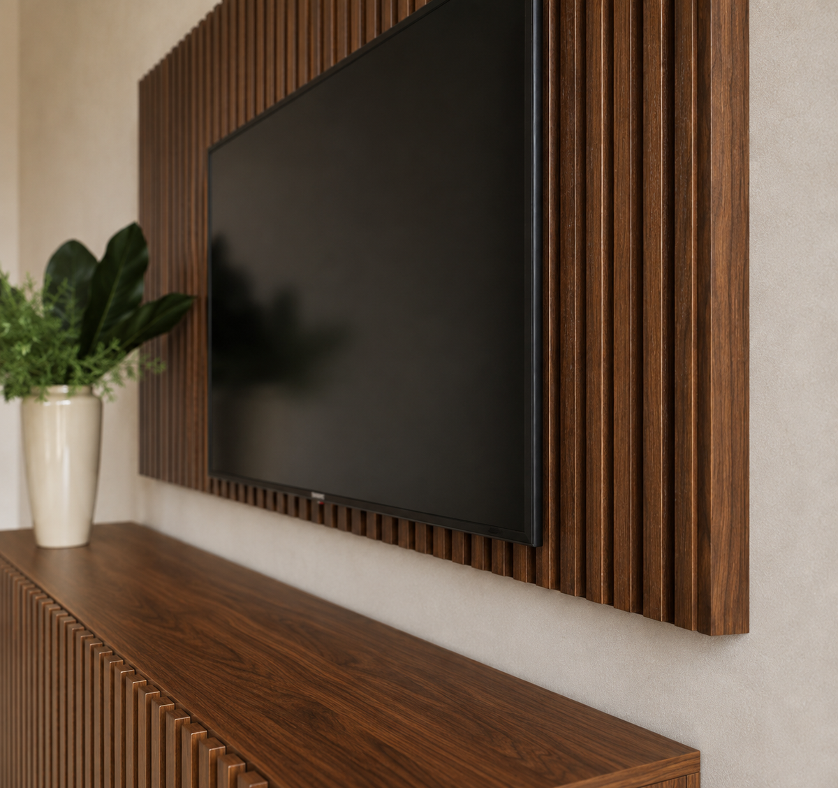 Ivara – A Fluted Console that Embodies Modern Grace and Architectural Charm.