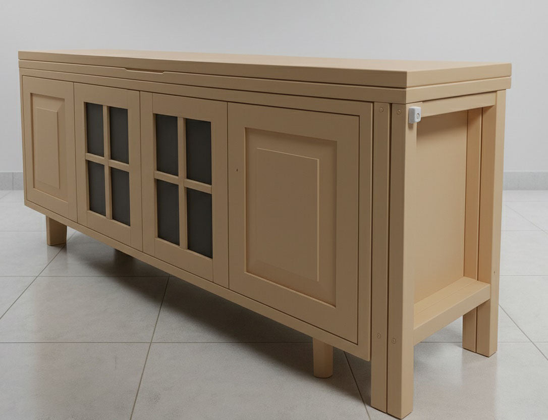 Shift Table: A Versatile Dining, Kitchen Table, and Crockery Unit