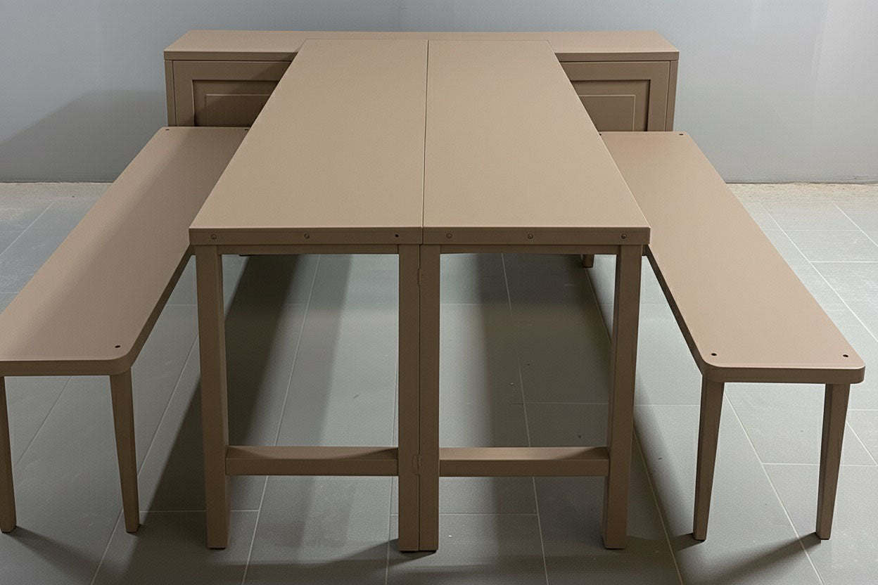 Shift Table: A Versatile Dining, Kitchen Table, and Crockery Unit