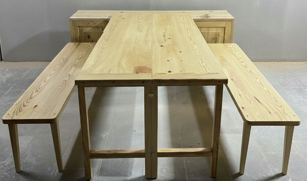 Sangwan Wood Shift Table: A Versatile Dining, Kitchen Table, and Crockery Unit