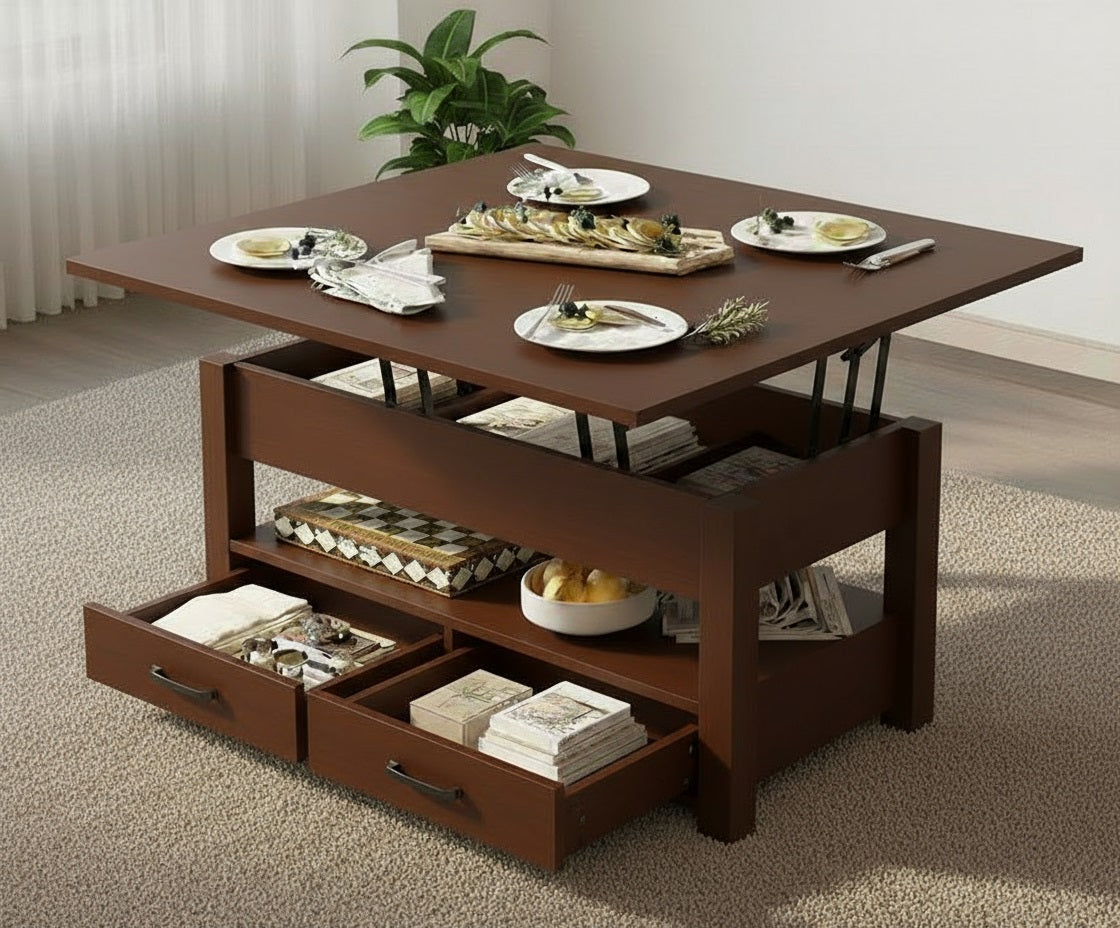 UniTable: The All-in-One Center, Dining Table & Storage Solution