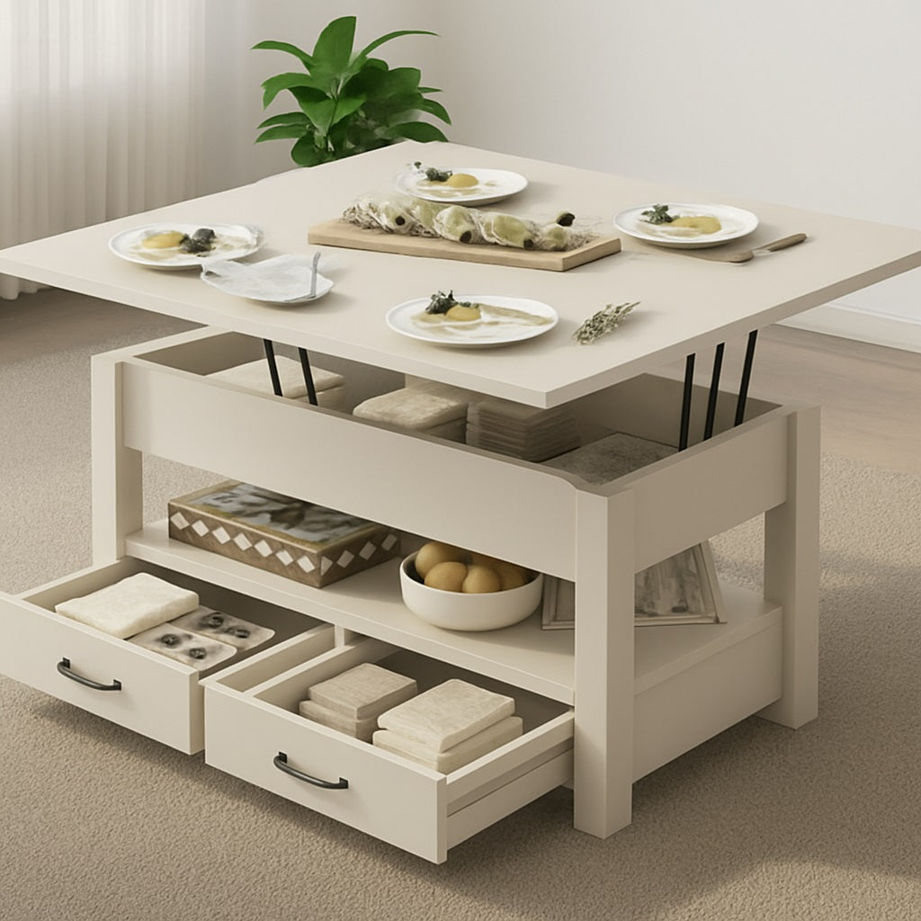 UniTable: The All-in-One Center, Dining Table & Storage Solution