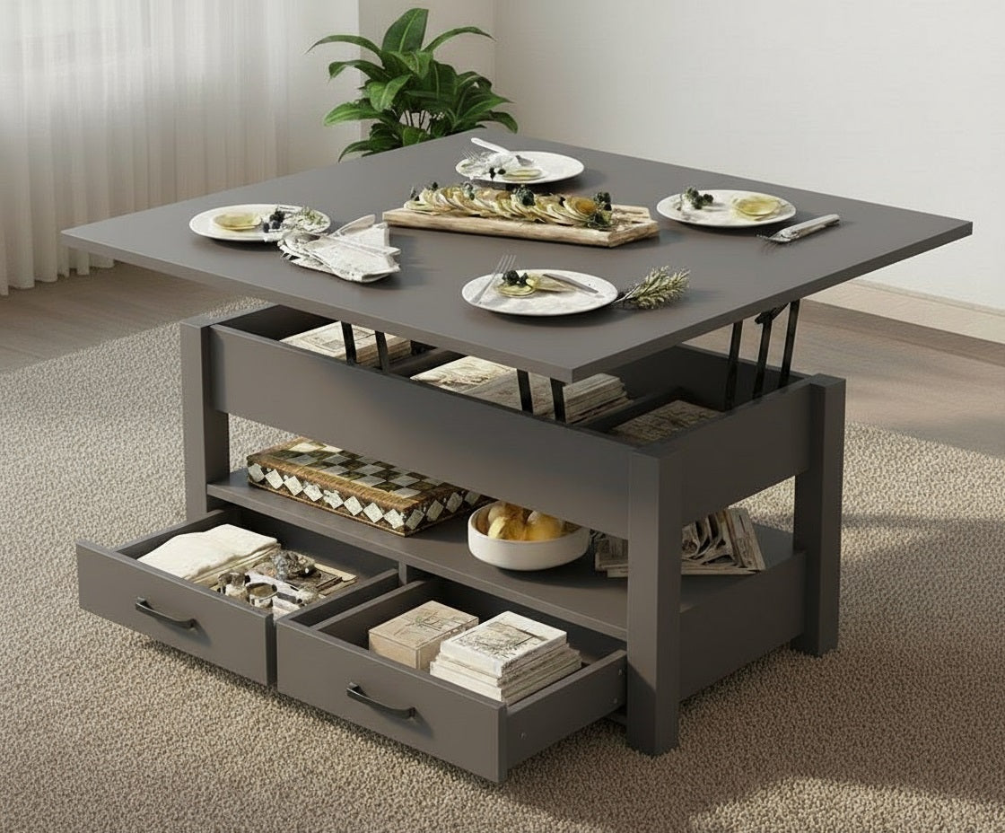 UniTable: The All-in-One Center, Dining Table & Storage Solution